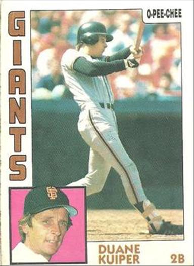 1984 O-Pee-Chee Baseball Cards 338     Duane Kuiper